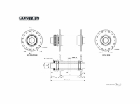 Contec Vorderradnabe Core Boost 110/15 mm Center Lock 32 Loch