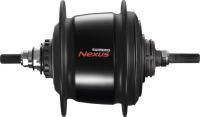 SHIMANO Getriebenabe Nexus Inter-7 SG-C3001-7R schwarz 36 Loch Freilauf und Rollenbremse