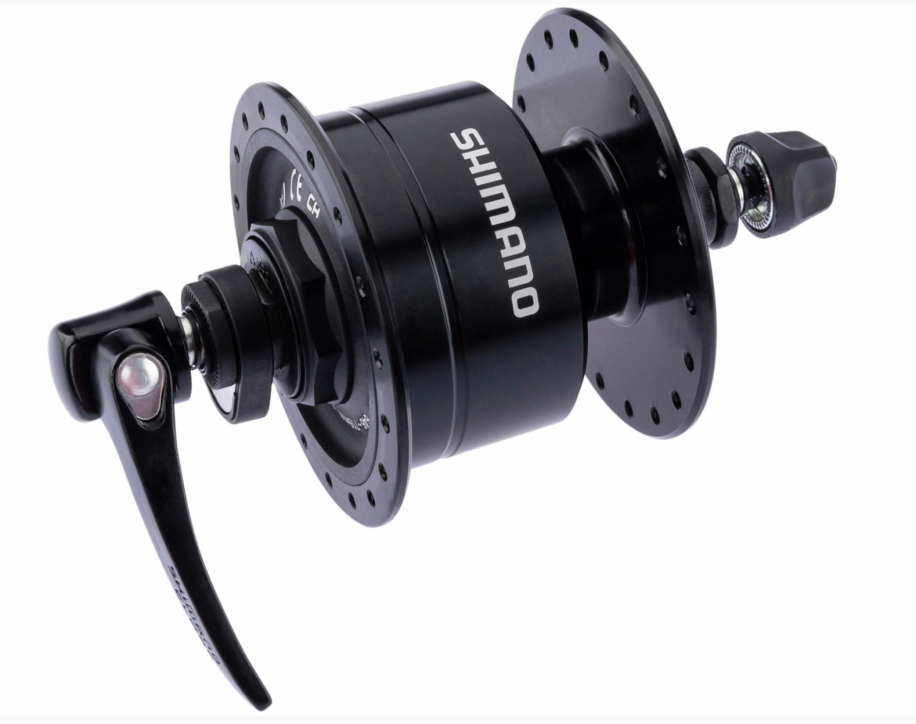 SHIMANO Nabendynamo DH3N72 schwarz für Felgenbremse